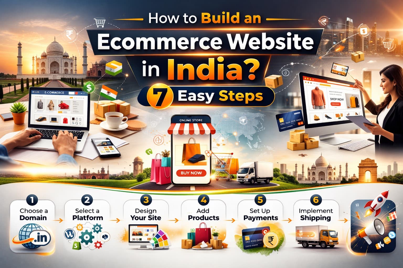 How to Build an Ecommerce Website in India? 7 Easy Steps Explained